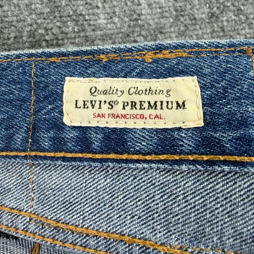 Levis 501 93 Jeans Mens 36x32 (Fit 37x31) Medium Wash Blue Premium Button Fly‎
